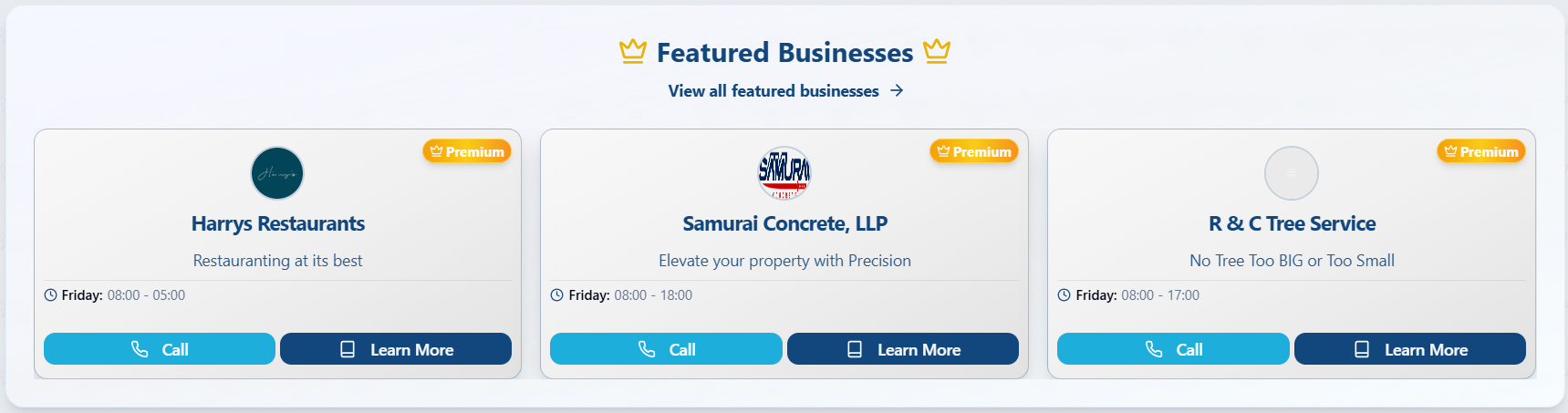 Premium homepage feature