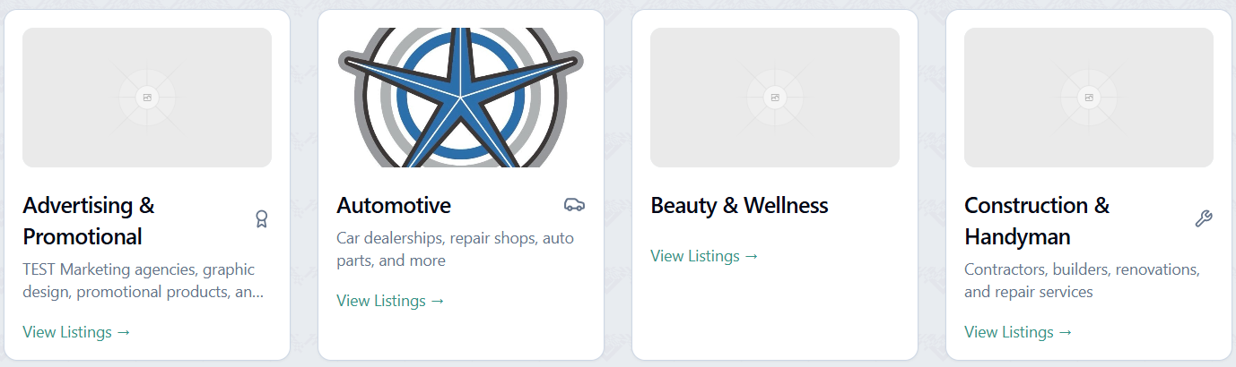 Category sponsorship banner